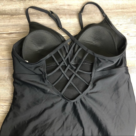 ❌SOLD❌Kona Sol One Piece Swimsuit Bathing Suit size Large adjustable black - Picture 4 of 10